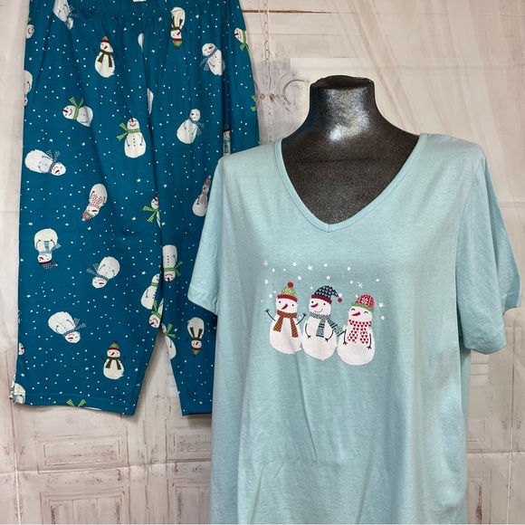 Dreams & Co L (18/20) 2 piece capri pajama set - Picture 2 of 12